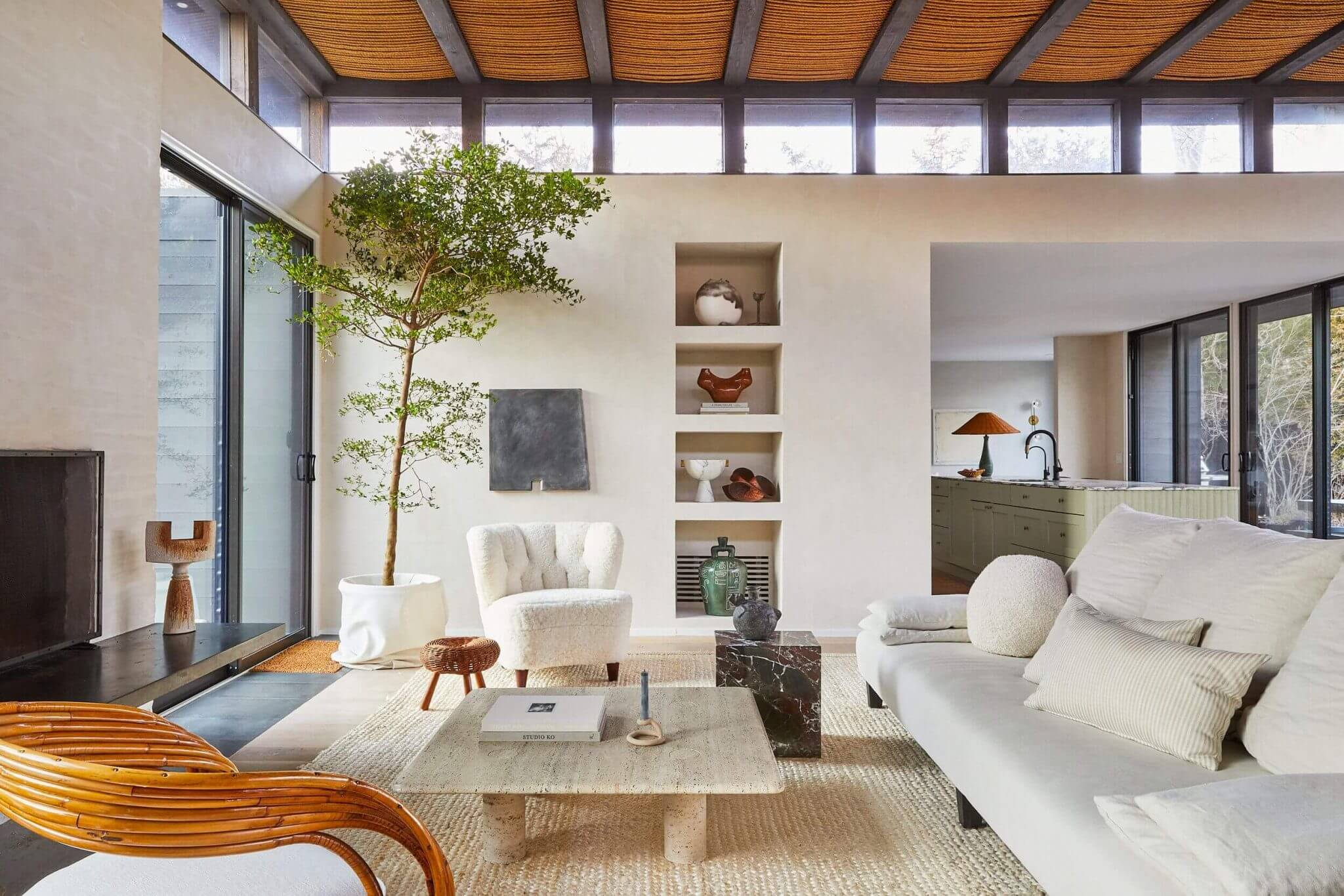bohemian expat modern living room
