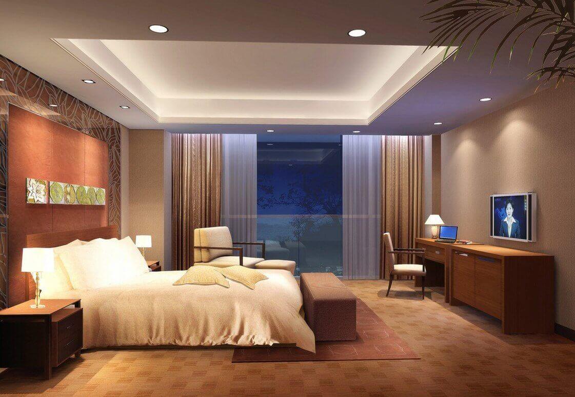 High Ceiling In Half Of Bedroom Decorating Ideas