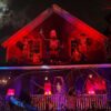 Scary Theme based Haunted Mansion with Red Lighting and Spooky Prop