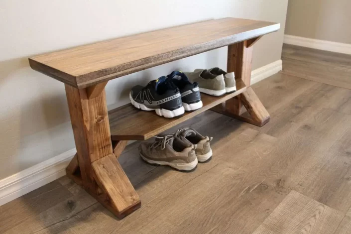 Entryway Bench with Shoe Storage