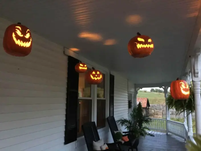 Floating Jack-o’-Lanterns