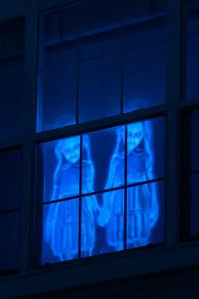 halloween Ghostly window Apparitions