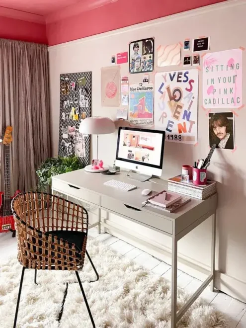 Pink budget Multi functional Furniture and Chair for decorating home office