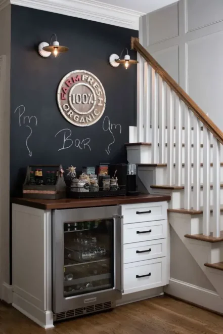 black Board Compact Coffee Zone in farmhouse