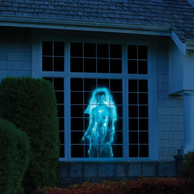 Scary halloween window Animations