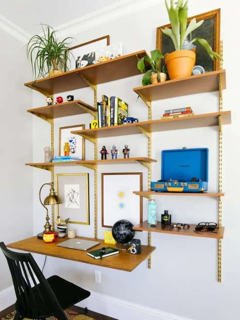 Use of Vertical Space in Home Office