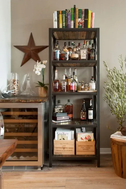 Repurpose Vertical Space for Farmhouse coffee bar