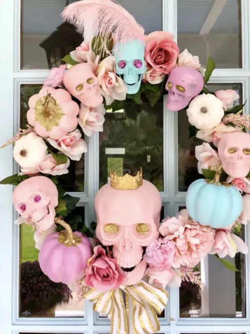 Powerful Wreaths and Garlands for halloween decoration ideas